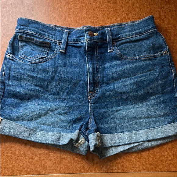 J. Crew Pants - J. Crew Blue Jean Shorts High-Waisted Cuffed